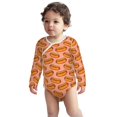 thumbnail image 2 of Xecao Cartoon Hot Dog Print Baby unisex-baby Cotton Long-sleeve Bodysuits-2 Years, 2 of 6