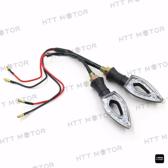 HTTMT- Motorcycle Turn Signal Lights Indicator 12V for Yamaha Honda Suzuki Kawasaki 2PCS