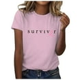 thumbnail image 1 of TSADFHJI T-Shirt Oversize pour Femmes, Mode Décontractée, Imprimé Ruban, Promotionnel International, Manches Courtes, Col Rond, TG, 1 of 3