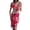 Hot Pink, variant on LOVZFMLL Womens Fashion Summer Slim Sexy Printing Short Sleeve Split Party Club Dress Hot Pink S
