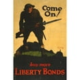 thumbnail image 2 of Walter Whitehead 17x24 Gold Ornate Framed and Double Matted Museum Art Print Titled - Come On! Buy More Liberty Bonds (1918), 2 of 4