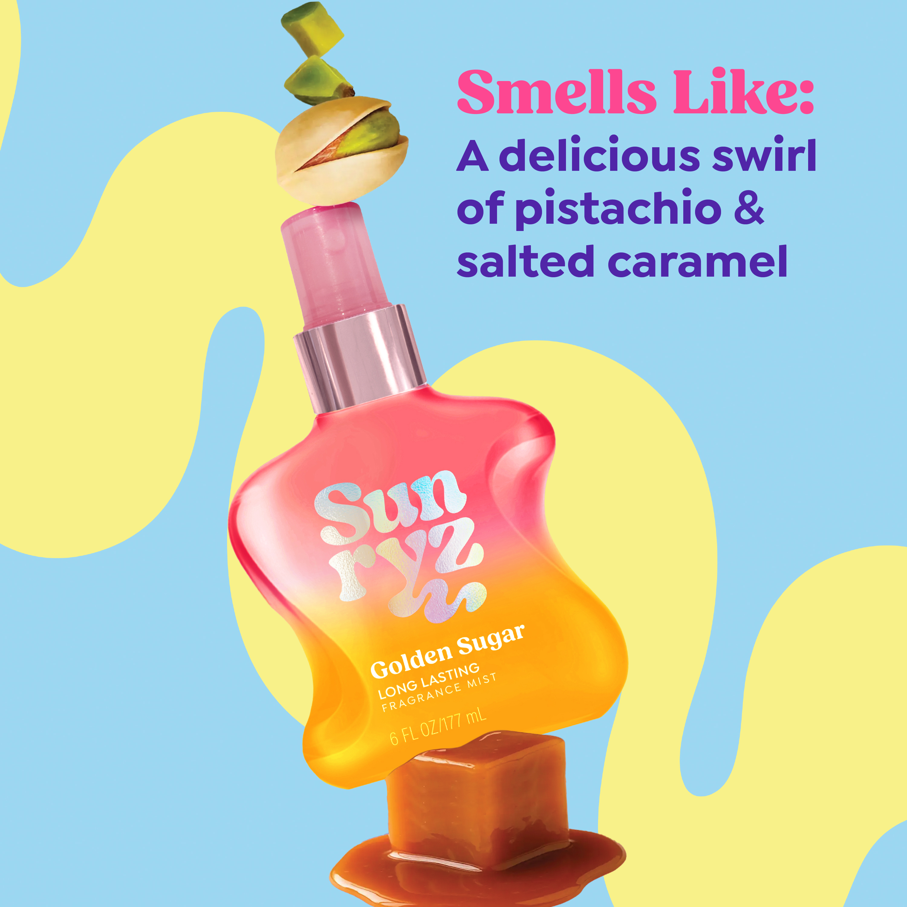 Sunryz Golden Sugar Long-Lasting Fragrance Body Mist, 6 fl oz photo 4