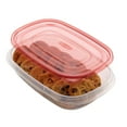 thumbnail image 5 of Rubbermaid Takealongs Food Storage Container, Rectangles Red (Pack of 10), 5 of 6