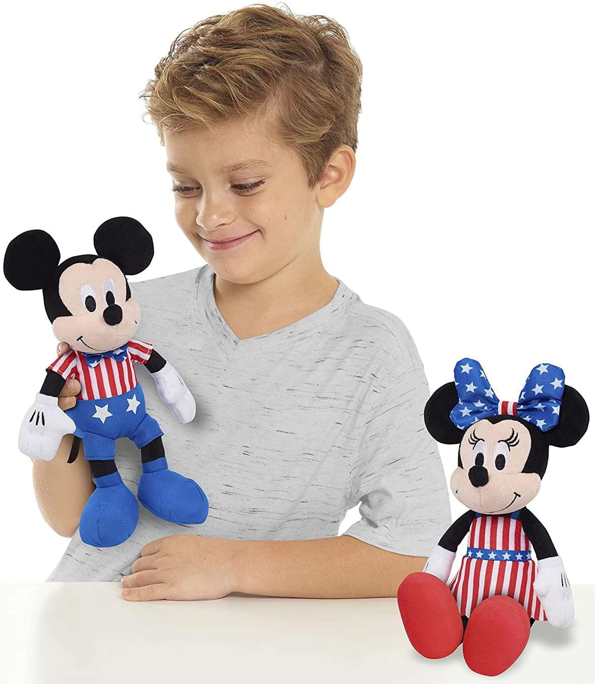 Disney Patriotic Mickey & Minnie Mouse Plush Set