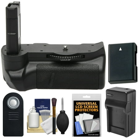Pro Battery Grip - Vivitar Pro Multi-Power Battery Grip for Nikon D5300 & D5500 DSLR Camera with Battery & Charger + Remote Kit