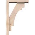 thumbnail image 3 of Ekena Millwork 3 1/2"W x 14"D x 22"H Merced Block Smooth Bracket w/ Offset Brace, Douglas Fir, 3 of 25
