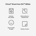 thumbnail image 2 of Cricut Venture Smart Iron-On Vinyl Glitter (25 in x 12 ft), 25" x 144", 2 of 7