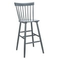 thumbnail image 4 of SAFAVIEH Providence Solid Spindle Back Bar Stool with Footrest, Grey, 4 of 13