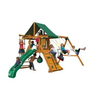 Gorilla Playsets Ozark II Wooden Swing Set with Punching Ball, 2 Belt Swings, and Trapeze Bar