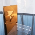 thumbnail image 3 of Calculadora acrílica EXPUTRAN + soporte, batería y energía híbrida solar - Display LCD 12 dígitos - accesorios hogar y oficina (oro), 3 of 3
