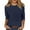 Navy, variant on Shirts For Women 3/4 Sleeve Flattering Tops For Women Ladies Casual Tops Stretchy Shirts For Women Boho T Shirts For Women Cute Tshirts Shirts Women'S Cotton Tees Lightweight Work Tops