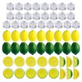 thumbnail image 1 of Coofit Simulation Lemon Plastic Mini 34PCS Lifelike Faux Lemon with 25PCS Faux Ice Cube, 1 of 10
