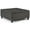 Ebony, variant on Trent Home 36" Transitional Square Coffee Table Ottoman in Mink Brown