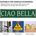 thumbnail image 3 of Street Sign Metal Tin Signs Ciao Bella Sign Rustic Metal Tin Sign Home Outdoor Art Wall Decorations For Cafe Bar Kitchen 4X16 Inch, 3 of 7