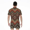 thumbnail image 2 of Vintage Knitted Pattern Short Sleeve Men'S Rompers Casual Summer Jumpsuits Outfit, 2 of 4