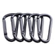 thumbnail image 1 of 5 piezas de metal carabinador clip de llave hebilla de aluminio de aluminio hebilla de metal carabinador, 1 of 5