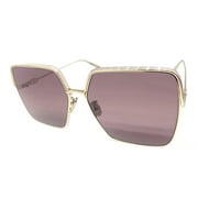 Dior EverDior S1U Sunglasses Color B0G0 Shiny Light Nickeltin Size 60MM