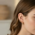 thumbnail image 3 of 4 Pairs Small Gold Hoops Earrings for Women – 14K Plated Hypoallergenic Lightweight Huggie Hoop Earrings Jewelry Gift Set, 3 of 5