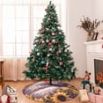 thumbnail image 7 of Yiaed Warm Sunflower Sleeping Cat Print Christmas Tree Skirt , Tree SkirtsTree Mat for Christmas Winter Holiday Indoor Decorations-48", 7 of 7