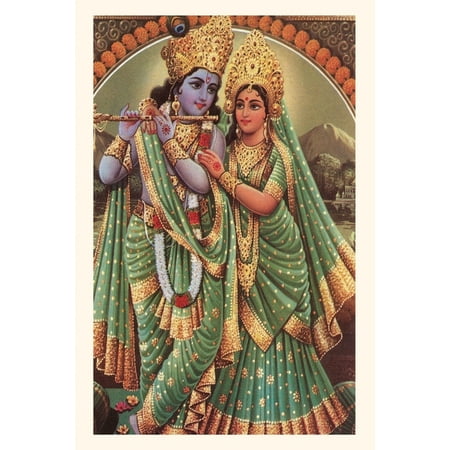 Pocket Sized - Found Image Press Journals: Vintage Journal Krishna and Radha (Paperback)