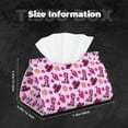 thumbnail image 6 of Lsque Retro Cowgirl Printed Long Tissue Box Cover Holder, Facial Paper Organizer Dispenser,Triangle with Bottom Belt, PVC Leather Decorative Organizer, 6 of 9