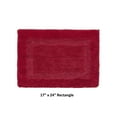 thumbnail image 2 of Better Trends 17" x 24" Premium Bathroom Rug Mat, 100% Cotton, Extra Soft Tufted Door Mat, Water Absorbent & Reversible Bath Mat (Red) Lux Collection, 2 of 6