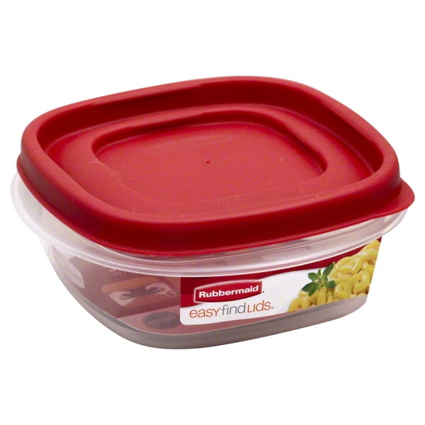 Rubbermaid 10 Oz. Square Easy Find Container
