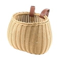 thumbnail image 3 of Cesta de bicicleta para niños DYNWAVEMX cesta tejida a mano decorativa beige, 3 of 8