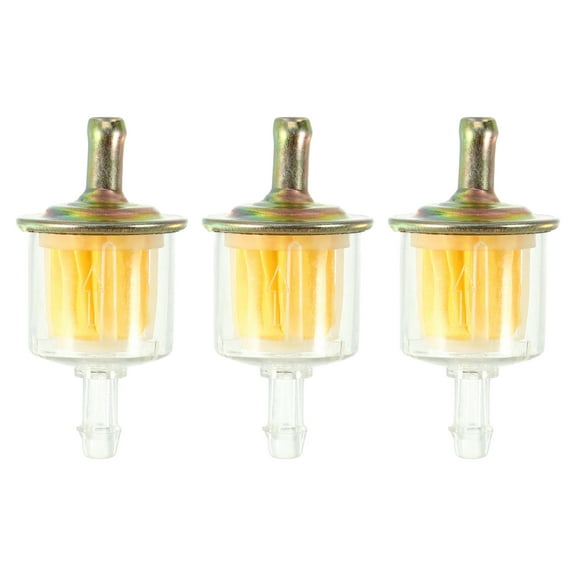 Unique Bargains 3pcs Unique Bargains Fits 1/4 Inch Gas Inline Fuel Filters for Small Engines Mini Bike ATV UTV Motorbike