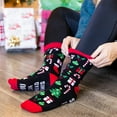 thumbnail image 2 of YESTUNE 1 Pair If You Can Read This Socks Funny Novelty Cotton Sock for Men Women Gift, 2 of 19