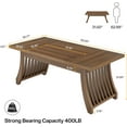 thumbnail image 3 of Tribesigns Home Office Executive Desk, 62" Wood Computer Desk Office Table, Mid Century Modern Writing Study Desk, 3 of 6