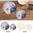 thumbnail image 4 of SKYSONIC 2 pcs Blue Hydrangeas Butterfly Pot Holders Trivets, Heat Resistant Trivets,Spring Summer Flower Cotton Thread Weave Mats for Hot Pads Pans Pot Bowl Teapot, 4 of 7