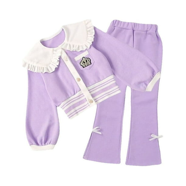 justharion Girls Spring Loungewear Suit Korean Sportswear Children