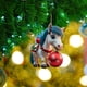 thumbnail image 4 of Lindo colgante plano navideño de acrílico con ponis y sombrero de mago | Adorno para árbol de Navidad | Decoración para ventanas y mesas | Regalo festivo para familiares y amigos, 4 of 5