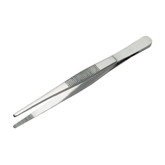 SZCO 5" Serrated Thumb Tweezers, Precision Grip Tweezers for Crafting, Hobby Work, Small Parts Handling and Everyday Utility