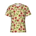 thumbnail image 3 of Naloa Cherries and Ladybirds Men's T-Shirt Sport T-shirt Men's Basic Tee Casual Men's Shirt, Round Neck, Short Sleeves - Large, 3 of 5