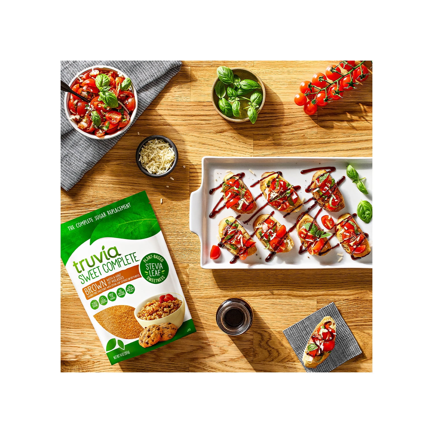 Truvia® Sweet Complete® Stevia Leaf Brown with a hint of Molasses, 14oz Bag