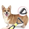 thumbnail image 4 of Undercoat Rake Dematting Comb for Dogs And Cats, 2-In-1 Deshedding Tool Reduces Shedding, Grooming Brush for Short to Long Hair Pets, Removes Mats And Loose Fur, 4 of 5
