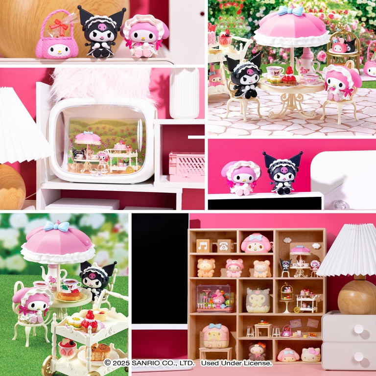 Hamee Sanrio Mini Figure Set, My Melody & Kuromi Blind Box Diorama