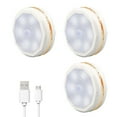 thumbnail image 3 of 3pcs Night Lamp 6 LED Intelligent Sensor Body Induction USB Rechargeable Corridor Bedside Light Sleep Lamp for Baby Room Bedroom Living Room, 3 of 9