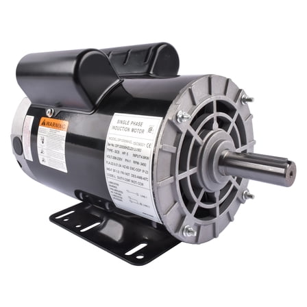 GELUOXI 5HP Air Compressor Electric Motor 3450RPM 230V 22A Single Phase 7/8" Keyed shaft 60 Hz