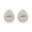 Yellow Gold, variant on 1 Carat IGI CERTIFIED LAB GROWN Pear Halo Diamond Earrings 14K White Gold Value Collection Push Back (E-F Color, SI1-SI2 Clarity)