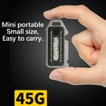 thumbnail image 5 of Ultra-small Mini LED Keychain Flashlight, Portable Ultra Bright Light Rechargable Flat Black Torch for Outdoor Camping Hiking and Emergency Lighting, 5 of 8