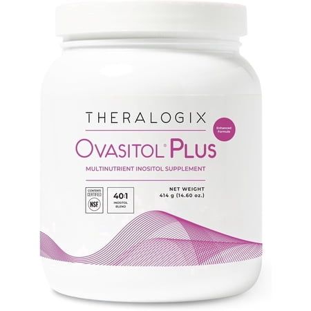 Theralogix Ovasitol Plus Canister Metabolic Health Supplement - Myo-Inositol & D-Chiro Inositol+Chromium Picolinate+Alpha-lactalbumin & Vitamin D