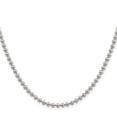thumbnail image 2 of 925 Sterling Silver Ball Beaded Chain Styles Necklace 3 mm 16 inch, 2 of 4