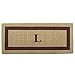 thumbnail image 3 of Nedia Home 02074L Monophoto - Cadre Marron 24 x 57 Po Tapis de Sol en Fibre de Coco Résistant - Monogrammé, 3 of 4