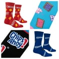 thumbnail image 6 of Crazy Socks, Fun Socks for Men Women, Snack Food & Candy, 8 Pair Crew, Large, 6 of 6