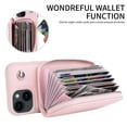 thumbnail image 3 of iPhone 15 Pro Max Case Wallet with Detachable Shoulder Strap, Premium PU Leather Wallet Case for Apple iPhone 15 Pro Max, Pink, 3 of 6