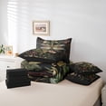 thumbnail image 5 of Feelyou Teens Hippie Dragonfly Twin Bedding Sets 7-Piece, Cartoon Tribal Animal Bedding Comforter Set, Rustic Leaf Plant Reversible Sheet Sets, Lightweight Room Decor, 5 of 7