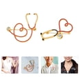 thumbnail image 2 of Nurse Enamel Pin Stethoscope Brooch Assorted Color 2Pcs 2.0In, 2 of 4